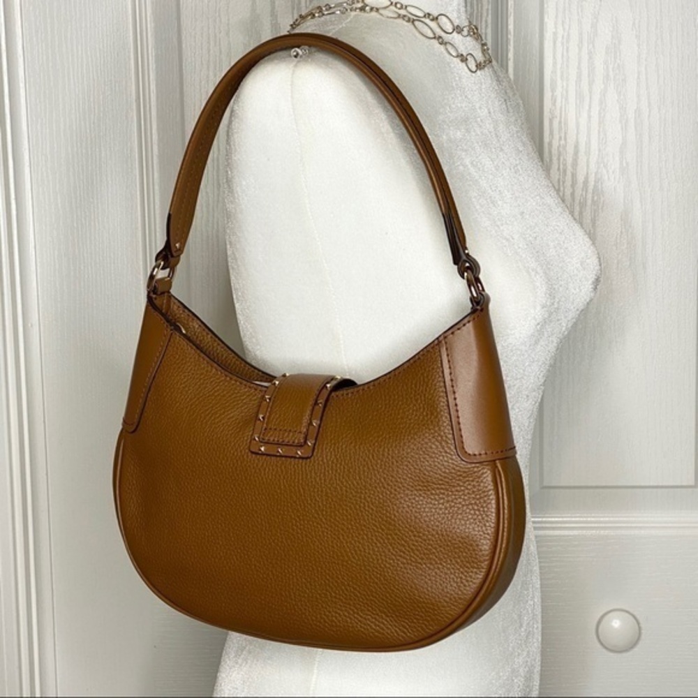 MICHAEL KORS Brown Leather Shoulder Handbag NWT - Picture 8 of 13